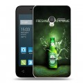 Дизайнерский пластиковый чехол для Alcatel One Touch Pixi 3 (4.0) Heineken