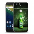 Дизайнерский силиконовый чехол для Google Huawei Nexus 6P Heineken