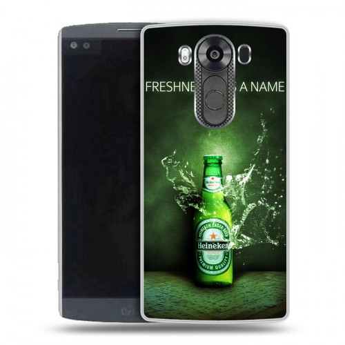 Дизайнерский пластиковый чехол для LG V10 Heineken