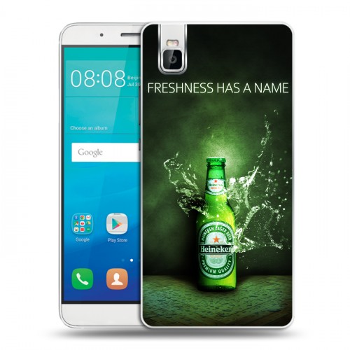 Дизайнерский пластиковый чехол для Huawei ShotX Heineken