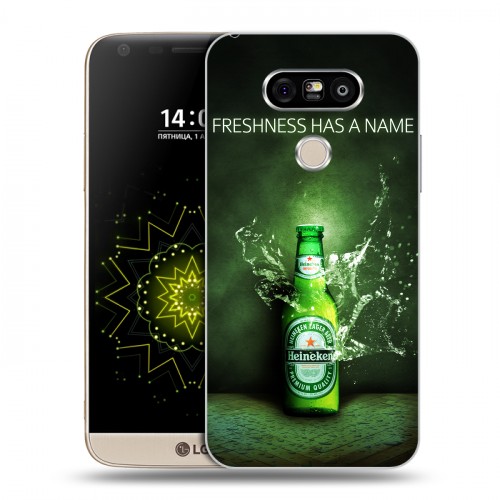 Дизайнерский пластиковый чехол для LG G5 Heineken