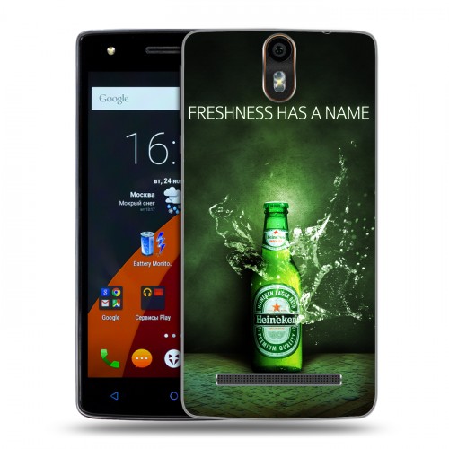 Дизайнерский силиконовый чехол для Wileyfox Storm Heineken