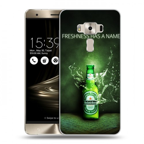 Дизайнерский силиконовый чехол для Asus ZenFone 3 Deluxe Heineken