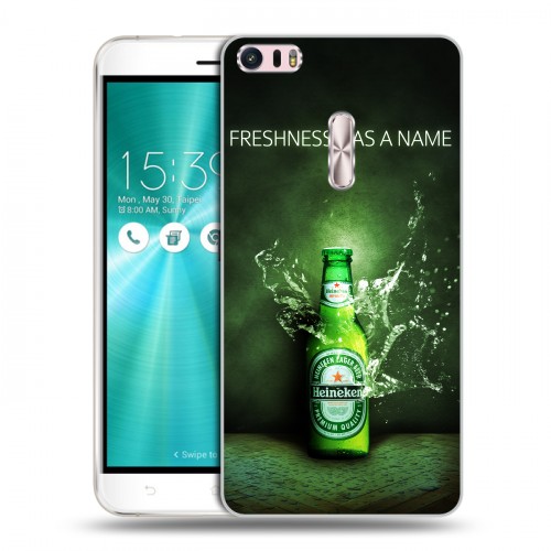 Дизайнерский пластиковый чехол для Asus ZenFone 3 Ultra Heineken