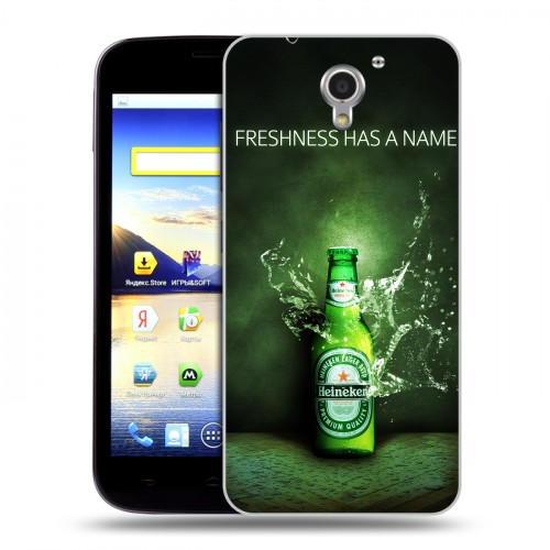 Дизайнерский пластиковый чехол для ZTE Blade A510 Heineken