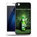 Дизайнерский пластиковый чехол для Meizu U20 Heineken