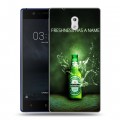 Дизайнерский пластиковый чехол для Nokia 3 Heineken