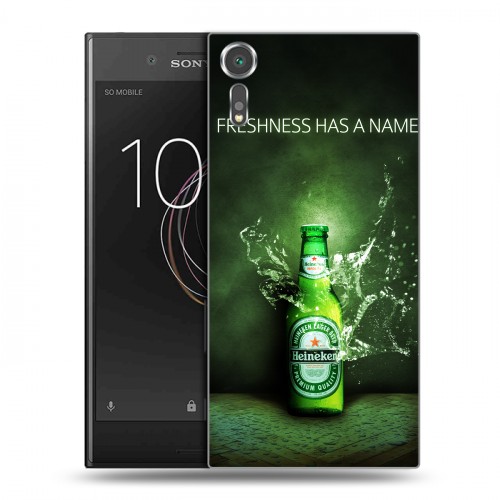 Дизайнерский пластиковый чехол для Sony Xperia XZs Heineken