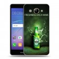 Дизайнерский пластиковый чехол для Huawei Y3 (2017) Heineken