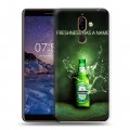 Дизайнерский пластиковый чехол для Nokia 7 Plus Heineken