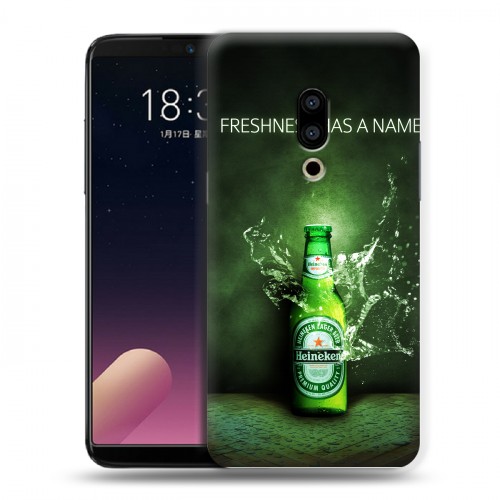 Дизайнерский пластиковый чехол для Meizu 15 Plus Heineken