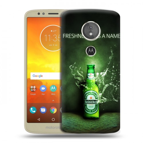 Дизайнерский силиконовый чехол для Motorola Moto E5 Heineken