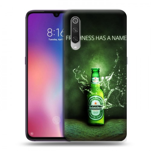 Дизайнерский силиконовый с усиленными углами чехол для Xiaomi Mi9 Heineken