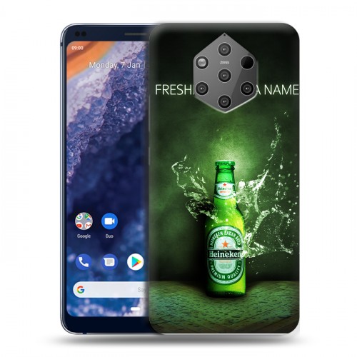 Дизайнерский силиконовый чехол для Nokia 9 PureView Heineken