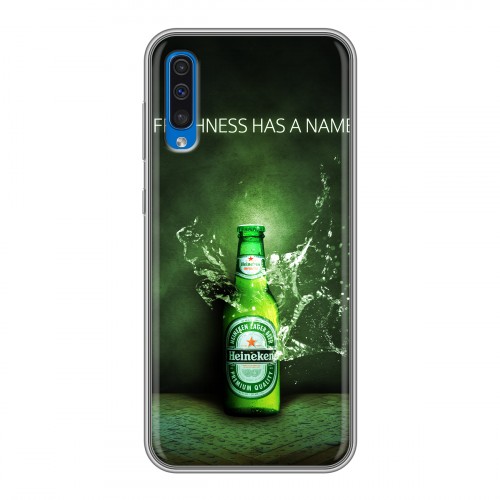 Дизайнерский силиконовый чехол для Samsung Galaxy A50 Heineken