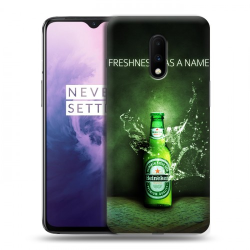 Дизайнерский пластиковый чехол для OnePlus 7 Heineken