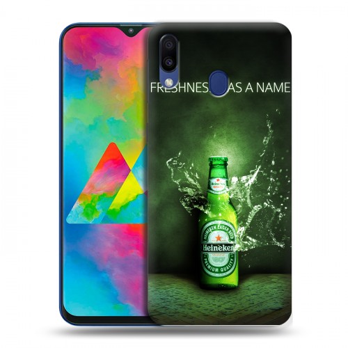 Дизайнерский силиконовый чехол для Samsung Galaxy M20 Heineken