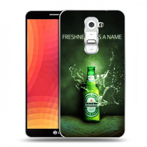 Дизайнерский пластиковый чехол для LG Optimus G2 Heineken