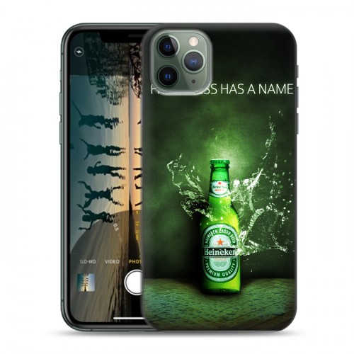 Дизайнерский пластиковый чехол для Iphone 11 Pro Heineken