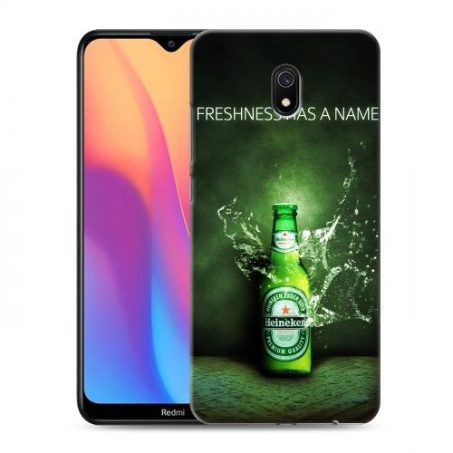 Дизайнерский силиконовый с усиленными углами чехол для Xiaomi RedMi 8A Heineken