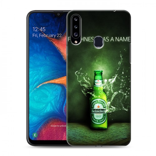 Дизайнерский пластиковый чехол для Samsung Galaxy A20s Heineken