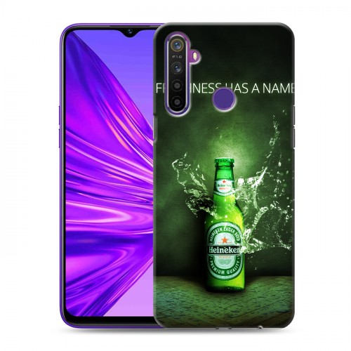 Дизайнерский силиконовый чехол для Realme 5 Heineken