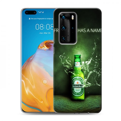 Дизайнерский пластиковый чехол для Huawei P40 Pro Heineken