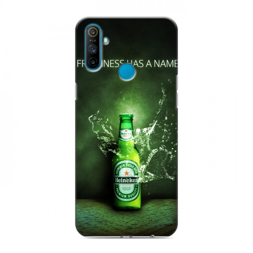 Дизайнерский силиконовый чехол для Realme C3 Heineken