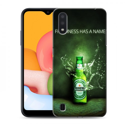 Дизайнерский силиконовый чехол для Samsung Galaxy M01 Heineken