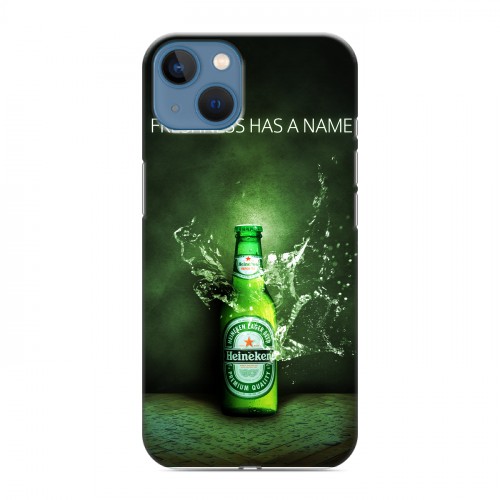 Дизайнерский силиконовый чехол для Iphone 13 Heineken