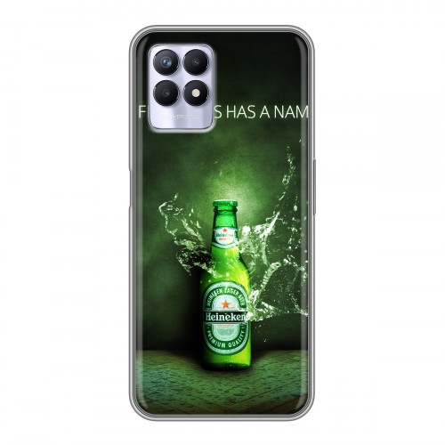 Дизайнерский силиконовый чехол для Realme 8i Heineken