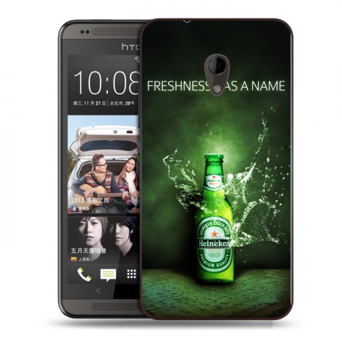 Дизайнерский пластиковый чехол для HTC Desire 700 Heineken