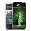 Дизайнерский пластиковый чехол для HTC Desire 616 Heineken