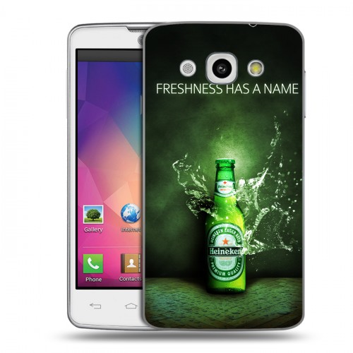 Дизайнерский пластиковый чехол для LG L60 Heineken