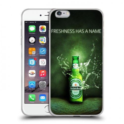 Дизайнерский силиконовый чехол для Iphone 6 Plus/6s Plus Heineken