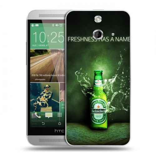 Дизайнерский пластиковый чехол для HTC One E8 Heineken