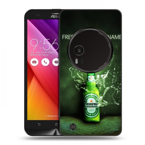 Дизайнерский силиконовый чехол для Asus Zenfone Zoom Heineken