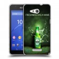 Дизайнерский пластиковый чехол для Sony Xperia E4g Heineken