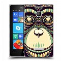 Дизайнерский пластиковый чехол для Microsoft Lumia 435 Животные ацтеков