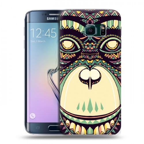 Дизайнерский пластиковый чехол для Samsung Galaxy S6 Edge Животные ацтеков