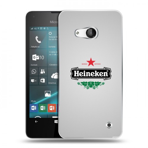 Дизайнерский пластиковый чехол для Microsoft Lumia 550 Heineken