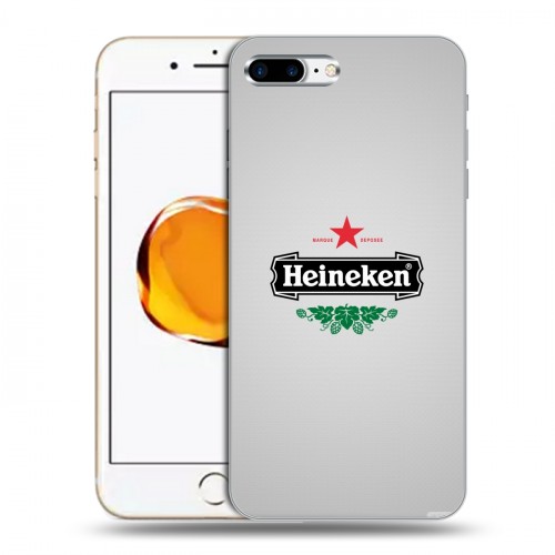 Дизайнерский пластиковый чехол для Iphone 7 Plus / 8 Plus Heineken