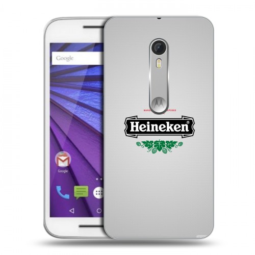 Дизайнерский пластиковый чехол для Lenovo Moto G Heineken