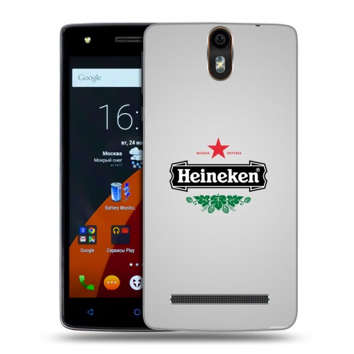 Дизайнерский силиконовый чехол для Wileyfox Storm Heineken