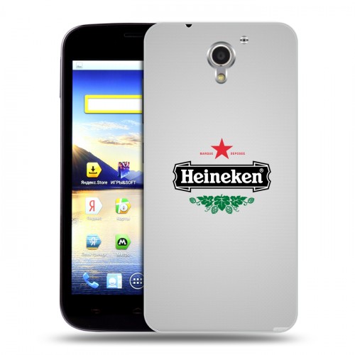 Дизайнерский пластиковый чехол для ZTE Blade A510 Heineken