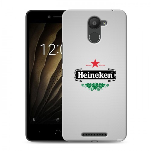 Дизайнерский силиконовый чехол для BQ Aquaris U Heineken