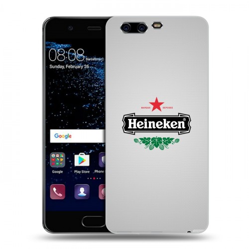 Дизайнерский пластиковый чехол для Huawei P10 Heineken