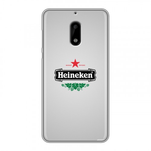 Дизайнерский пластиковый чехол для Nokia 6 Heineken