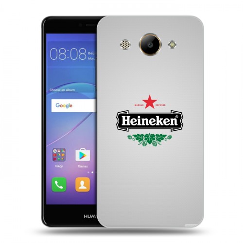 Дизайнерский пластиковый чехол для Huawei Y3 (2017) Heineken