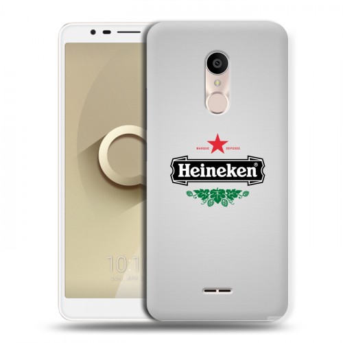 Дизайнерский силиконовый чехол для Alcatel 3C Heineken